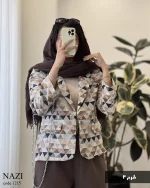 حراج کت مدل نازی جنس ژاکارد کد 1215 - تصویر 4