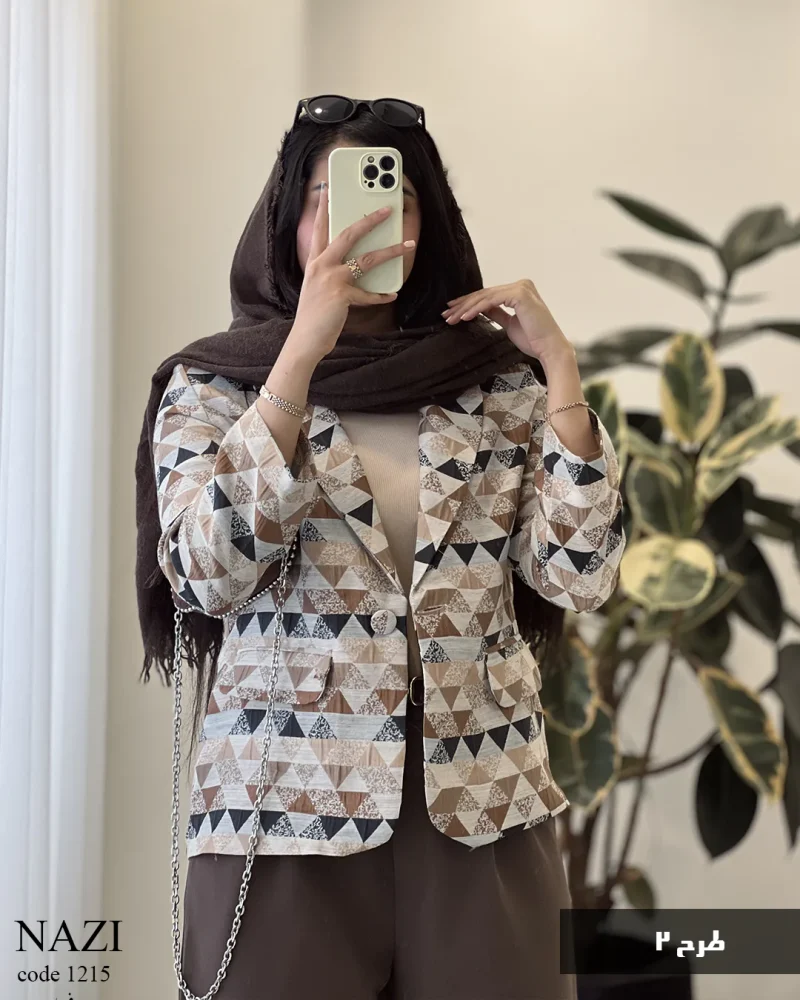 حراج کت مدل نازی جنس ژاکارد کد 1215 - تصویر 4