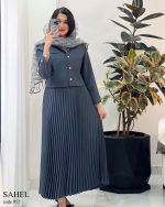 ست کت و دامن مدل ساحل جنس مازراتی کد 952 - تصویر 7