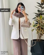 کت مدل نازگل جنس ژاکارد ترک کد 951 - تصویر 7