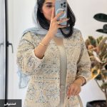 کت مدل ایران جنس لینن ژاکارد آینه کاری شده کد 936