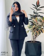 کت و شلوار آنیلا جنس مازراتی درجه یک کد 947 - تصویر 11