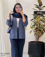 کت مدل گیلدخت جنس لینن کوک دوزی و پولک دوزی کد 961