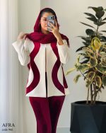 تک کت مزونی مدل افرا جنس مازراتی گرم بالا کد 966 - تصویر 5