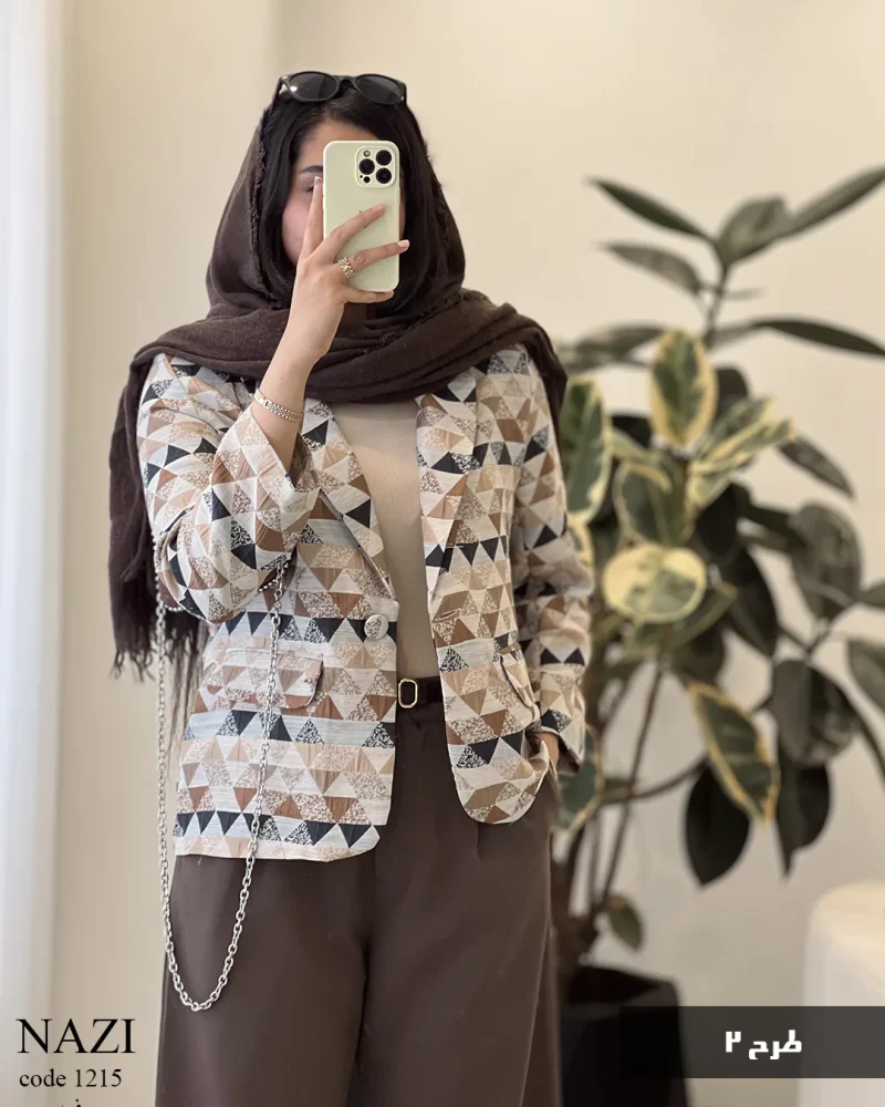 حراج کت مدل نازی جنس ژاکارد کد 1215 - تصویر 2