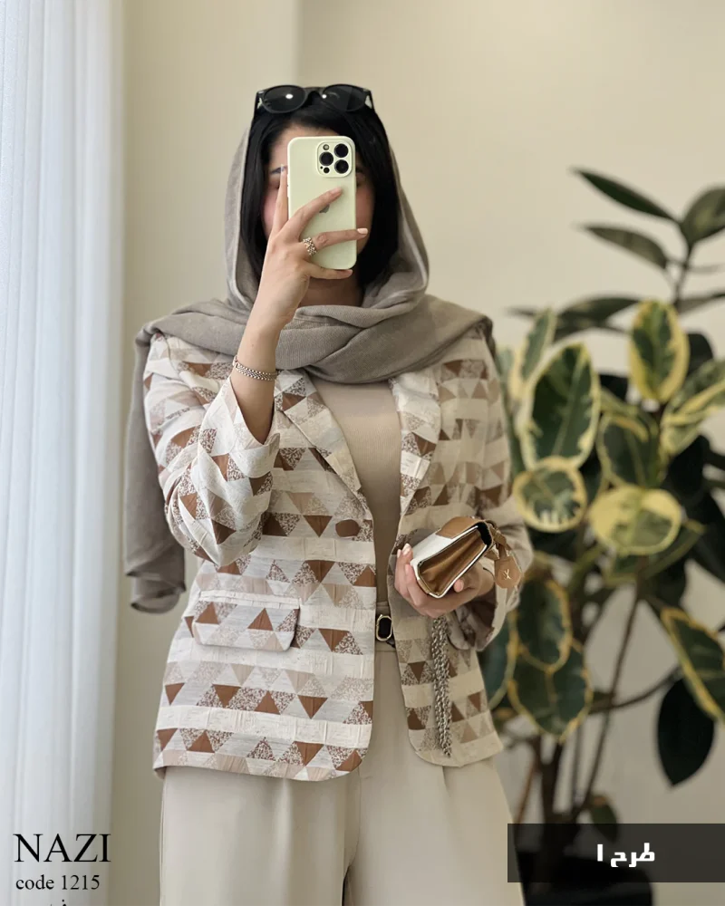 حراج کت مدل نازی جنس ژاکارد کد 1215 - تصویر 5