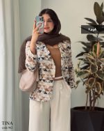 کت مدل تینا جنس ژاکارد کد 962 - تصویر 4