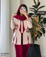 تک کت مزونی مدل مبینا جنس مازراتی گرم بالا کد 984 - تصویر 5