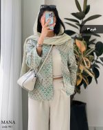 کت مدل مانا جنس ژاکارد ترک کد 981 - تصویر 4