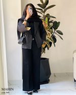 کت مدل مهین جنس ژاکارد گرم بالا کد 989 - تصویر 3