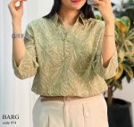 شومیز مدل برگ جنس نخ تایلندی کد 974