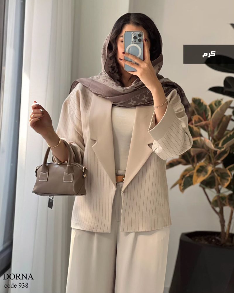 کت درنا جنس مازراتی کج راه طرح دیپلمات کد 938 - تصویر 12