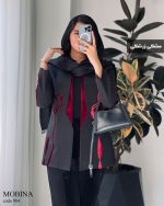 تک کت مزونی مدل مبینا جنس مازراتی گرم بالا کد 984 - تصویر 2