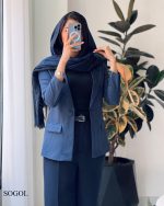 کت مدل سوگل جنس مازراتی کج راه گرم بالا کد 980 - تصویر 9