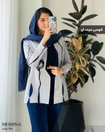 تک کت مزونی مدل مبینا جنس مازراتی گرم بالا کد 984 - تصویر 7