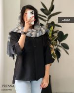 حراج شومیز مانتویی پرنسا جنس لینن شانتون کد 995 - تصویر 8
