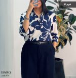 شومیز مدل برگ جنس نخ تایلندی کد 974 - تصویر 7