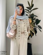 کت مدل چیکو جنس لینن خامه دوزی کد 982 - تصویر 7
