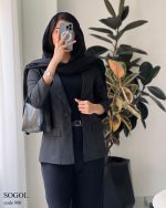 کت مدل سوگل جنس مازراتی کج راه گرم بالا کد 980 - تصویر 6