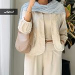 کت مدل صنم جنس لینن کوک دوزی و مجوق کاری شده کد 986