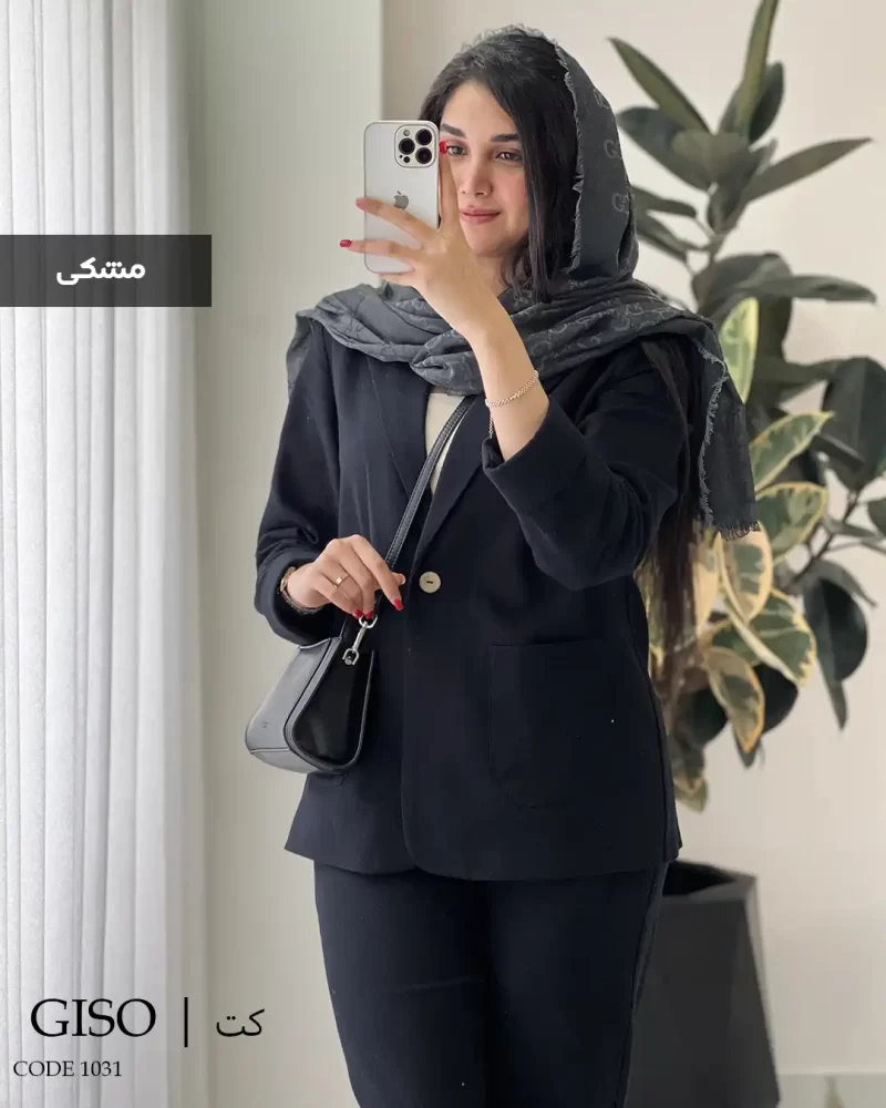 تک کت گیسو جنس لینن پنبه درجه یک کد 1031 - تصویر 4