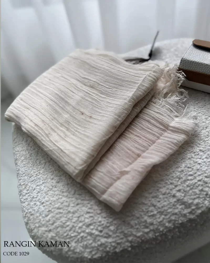 شال رنگین کمان جنس کنفی ابروبادی کد 1029 - تصویر 11