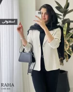 کت مدل رها جنس لینن کنفی کد 1028 - تصویر 6