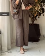 حراج شلوار بگ مدل سلین جنس اسلپ لینن کد 997 - تصویر 3