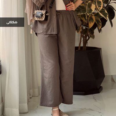 شلوار بگ مدل سلین جنس اسلپ لینن درجه یک کد 997