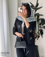 کت مدل ژالین جنس لینن ترک سوزن دوزی شده کد 1018 - تصویر 5