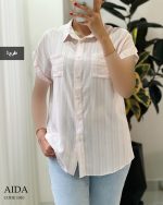 شومیز مدل آیدا جنس کار نخ تایلندی کد 1010 - تصویر 3