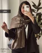 شال پاپیون جنس ابریشم کد 1022 - تصویر 7