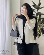 کت مدل رها جنس لینن کنفی کد 1028 - تصویر 7