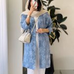 مانتو بلند مدل لیندا جنس گازوییلی سوزن دوزی کد 1017