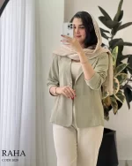 کت مدل رها جنس لینن کنفی کد 1028 - تصویر 9