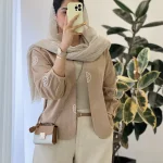 مانتو کتی مدل اردیبهشت جنس لینن خامه دوزی شده کد 1015