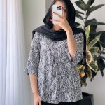 شومیز نگین جنس نخ تایلندی گرم بالا کد 1020