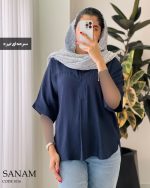 شومیز مانتویی صنم جنس بابوس ۳ نخ درجه یک کد 1016 - تصویر 9