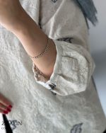 کت مدل ژالین جنس لینن ترک سوزن دوزی شده کد 1018 - تصویر 9