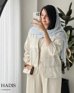 کت مدل حدیث جنس لینن ترک سوزن دوزی کد 1035 - تصویر 5