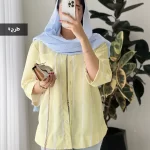 حراج شومیز مانتویی سورا 2 جنس نخی کد 1026