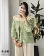 کت مدل حدیث جنس لینن ترک سوزن دوزی کد 1035 - تصویر 7