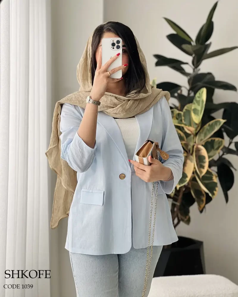 کت مدل شکوفه جنس لینن اسلپ درجه یک کد 1039 - تصویر 10