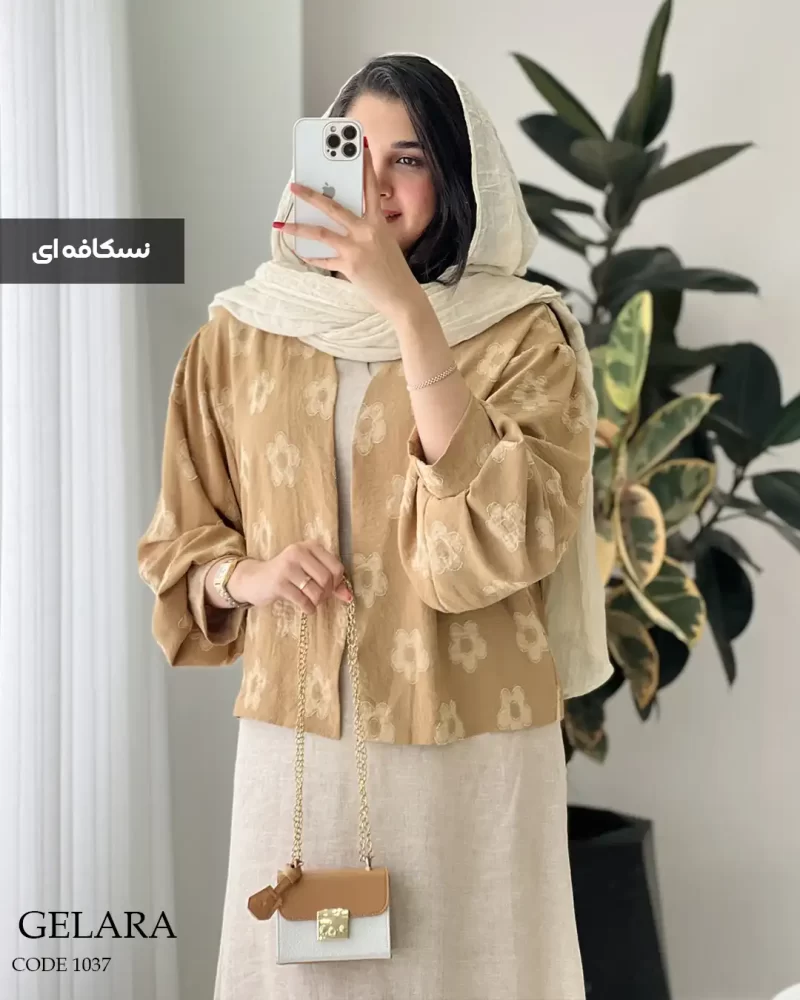 حراج کراپ کت مدل گلارا جنس صوفیا کد 1037 - تصویر 5