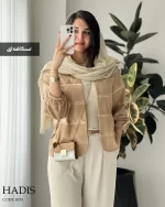 کت مدل حدیث جنس لینن ترک سوزن دوزی کد 1035 - تصویر 4