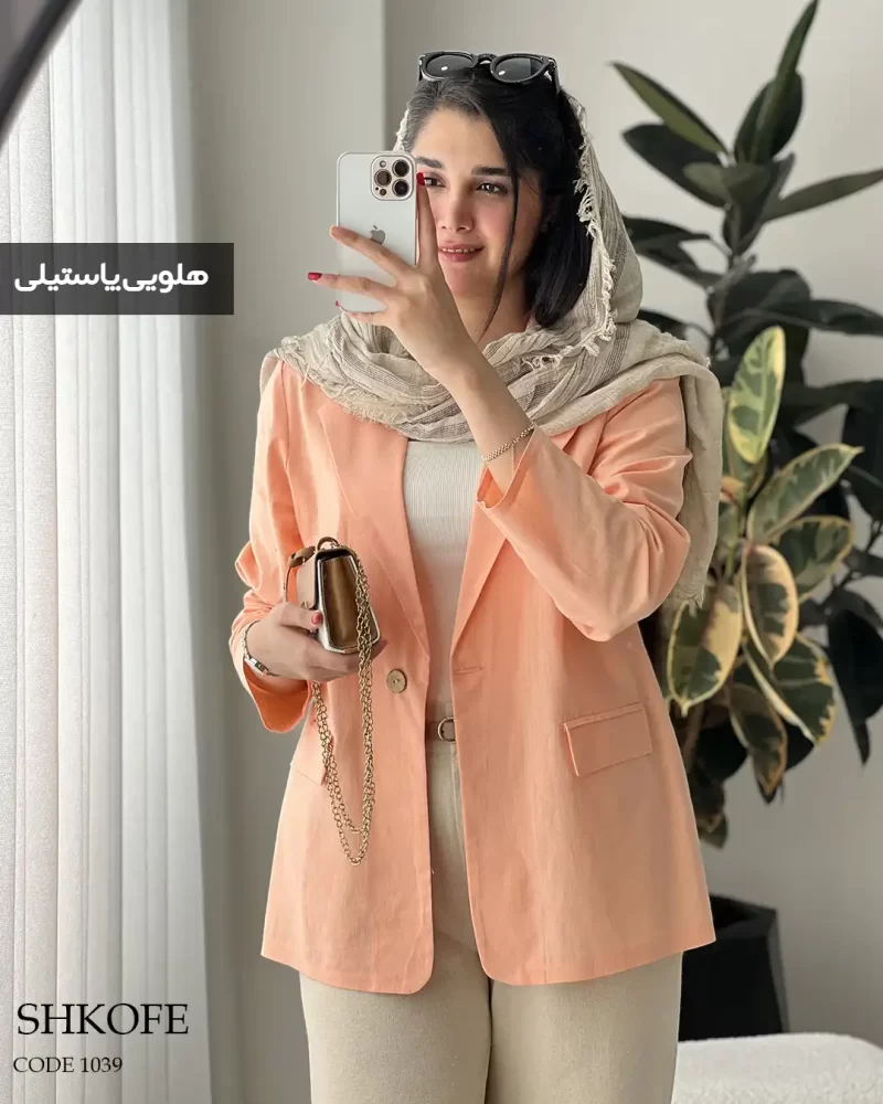 کت مدل شکوفه جنس لینن اسلپ درجه یک کد 1039 - تصویر 13