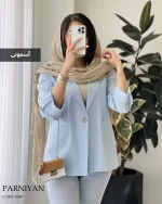 حراج کت مدل پرنیان جنس لینن پنبه کد 1048 - تصویر 2