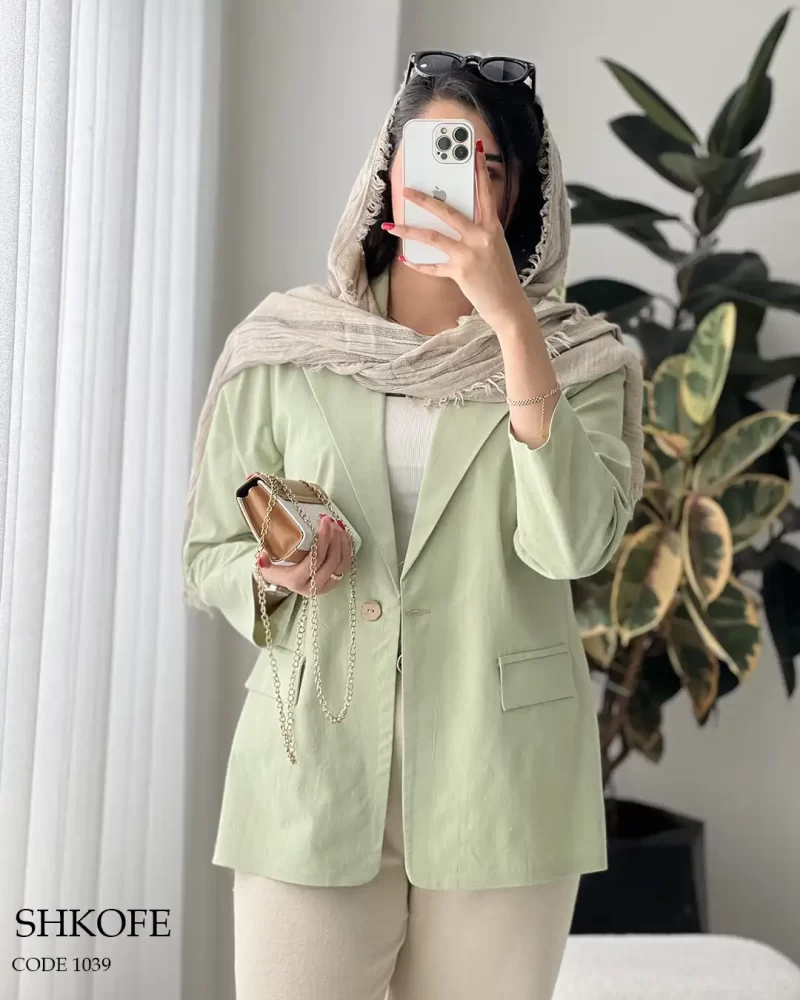 کت مدل شکوفه جنس لینن اسلپ درجه یک کد 1039 - تصویر 11