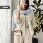 کت مدل حدیث جنس لینن ترک سوزن دوزی کد 1035