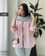 شومیز مانتویی مدل پناه جنس داکرون نخ کد 1043 - تصویر 9